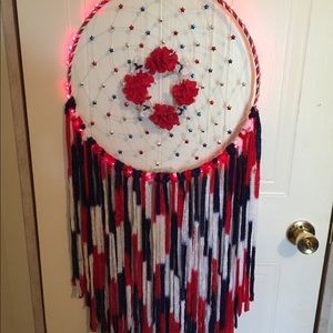 16 inch RED led LIGHT UP dream catcher